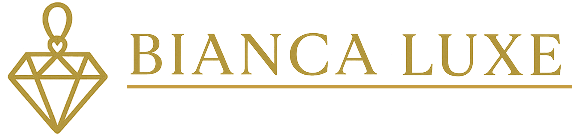 Bianca Luxe Logo in White Letter